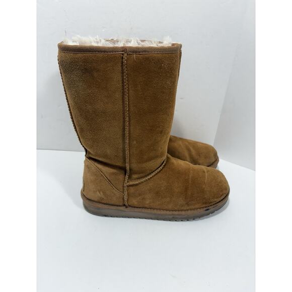 Koolaburra By Uggs women chestnut brown suede‎ tall Classic boots US 9 Euro 40 - Picture 3 of 8